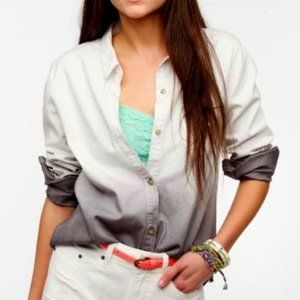 Dip-Dye Oxford Button-Down Shirt